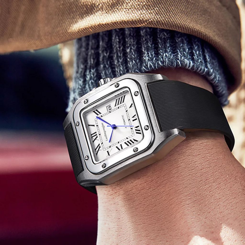 Cartier Watch Tank - Reloj mecánico automático cuadrado de lujo