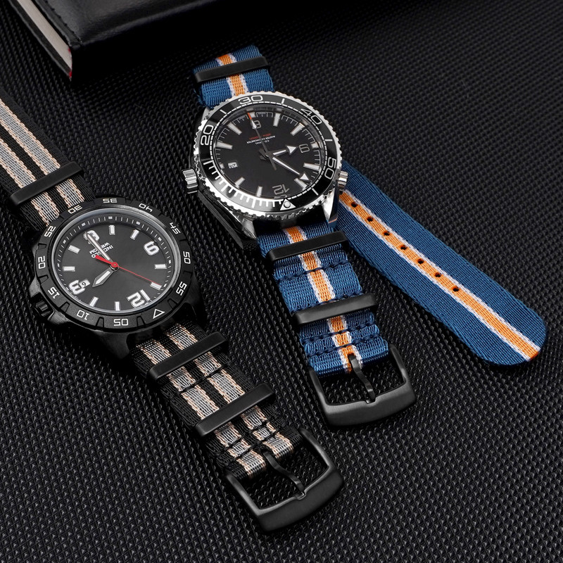Correa de nailon tejido de 18m - Canvas Strap Watch reseña y precio