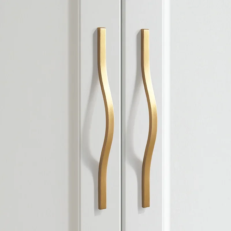Manijas de gabinete de oro cep - Curved Spring Bar reseña y precio