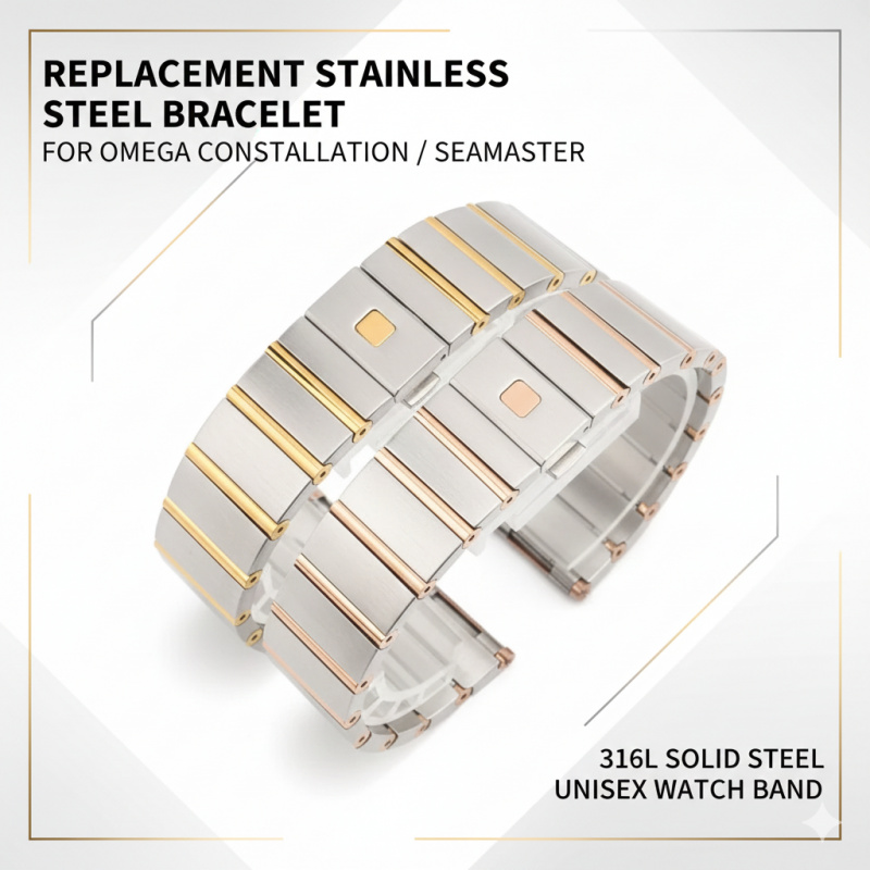 Correa de acero de repuesto de - Omega Watch Constellation reseña y precio